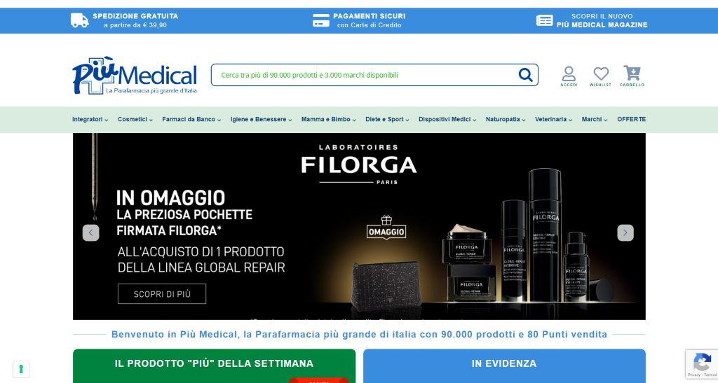 Sito di Più medical